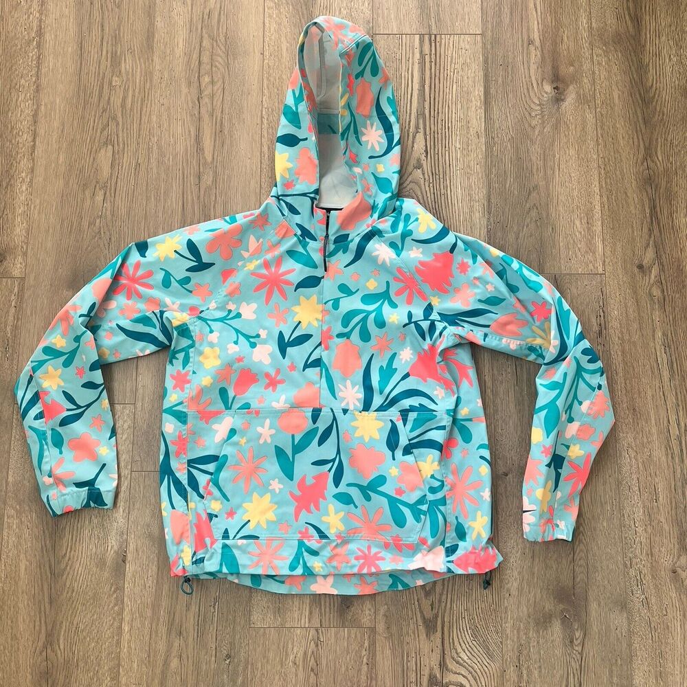 Nike Repel Floral Print Golf Anorak Jacket Size Small‎ Women Rain jacket